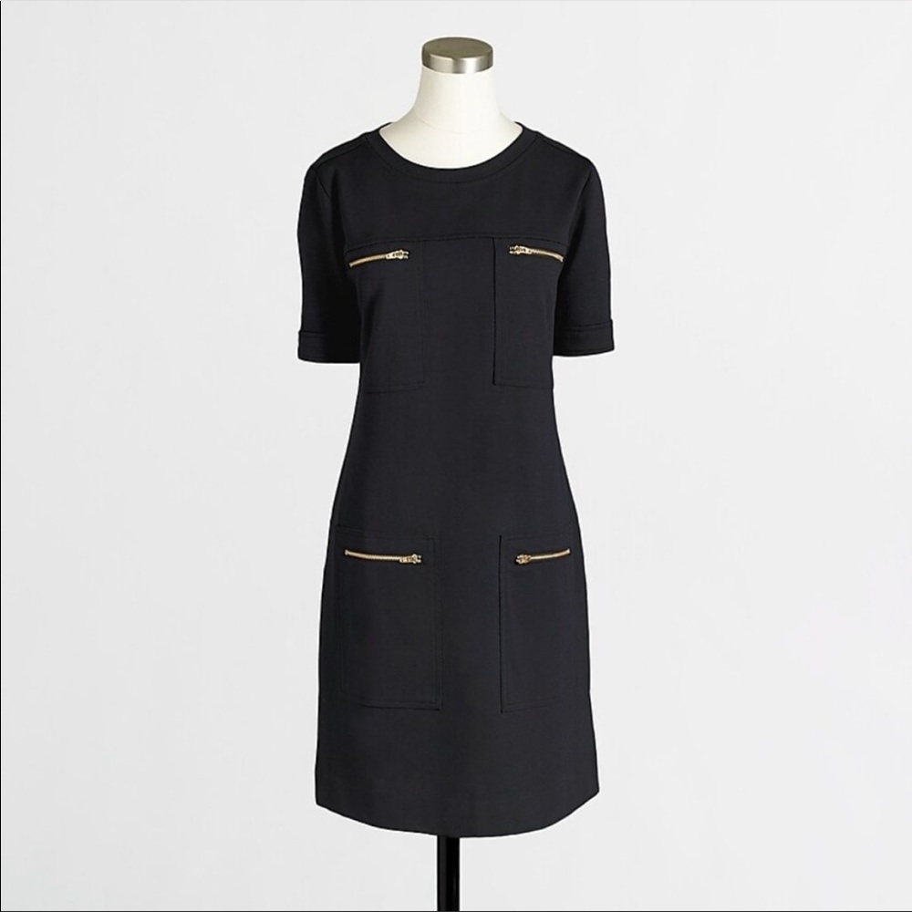 J.Crew zipper ponte dress